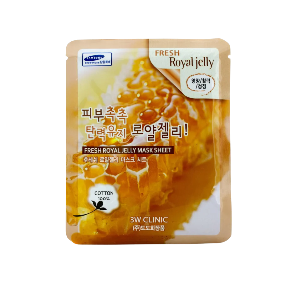 3W CLINIC ~ Fresh Royal Jelly Mask Sheet