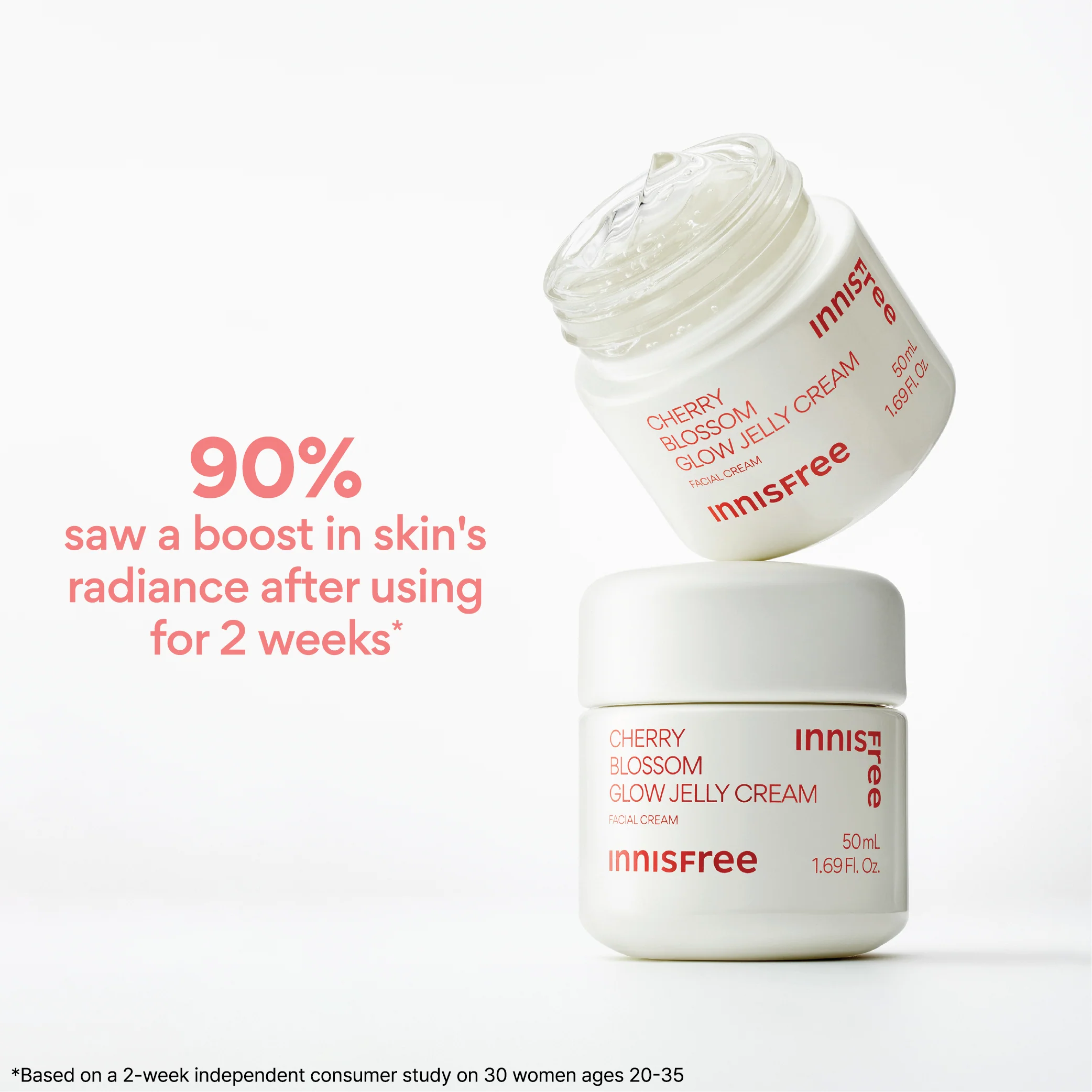 Second image of INNISFREE - Cherry Blossom Glow Jelly Cream – 50ml