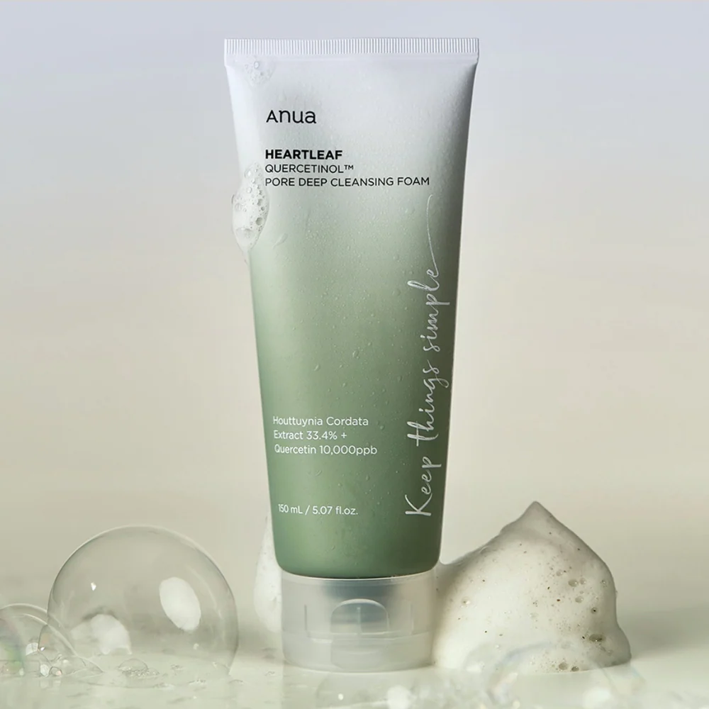 Anua ~ Heartleaf Quercetinol Pore Deep Cleansing Foam 150ML
