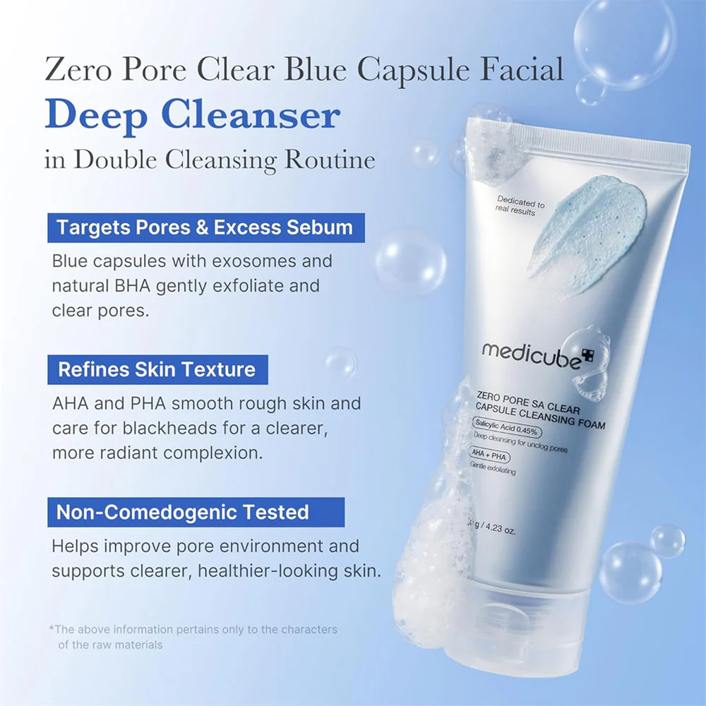 Second image of MEDICUBE ~ Zero Pore Clearing Capsule Cleansing Foam 120G