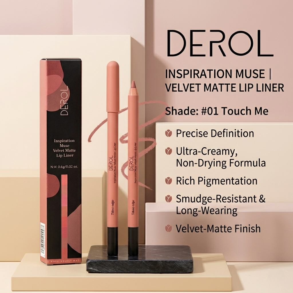 DEROL Inspiration Muse Velvet Matte Lip Liner – #01 (0.6g)