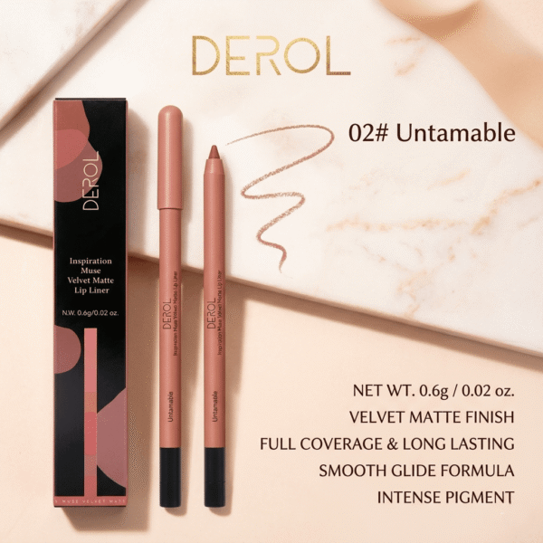 DEROL Inspiration Muse Velvet Matte Lip Liner – #02 (0.6g)