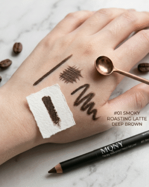 mqny waterproof pencil gel liner smoky roasting latte -2