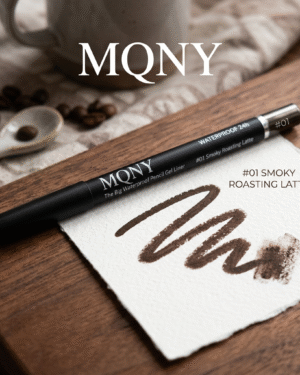 mqny waterproof pencil gel liner smoky roasting latte