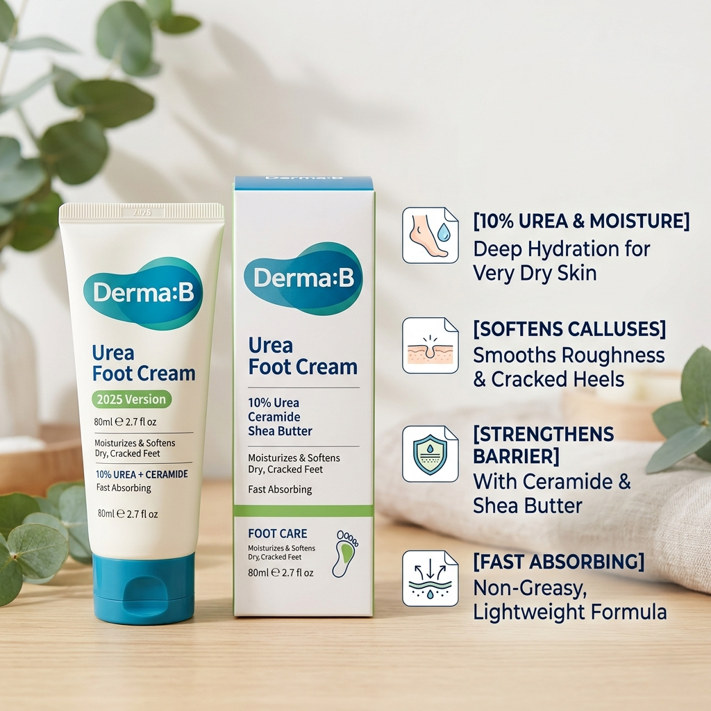 Foot Cream ~ Derma: B Urea – 80ml