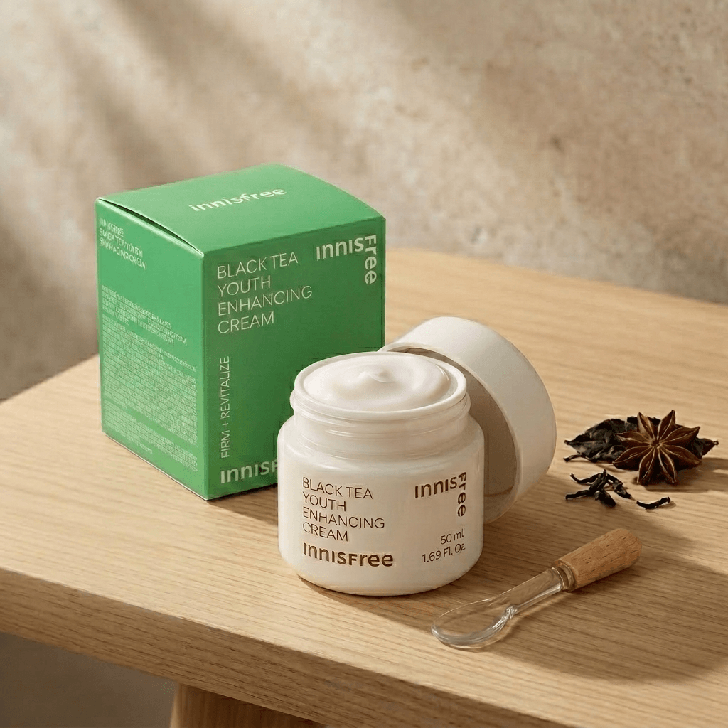 Second image of Innisfree Black Tea Youth Enhancing Cream – 50ml (2023 Version)