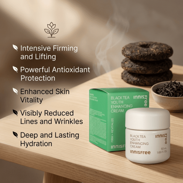 Innisfree Black Tea Youth Enhancing Cream – 50ml (2023 Version)