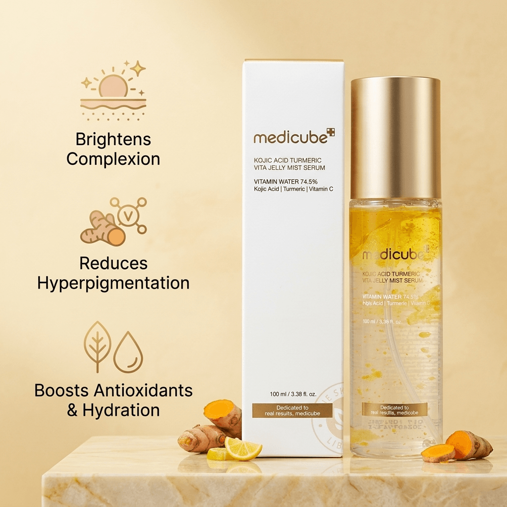 Kojic Acid Turmeric Vita Jelly Mist Serum ~ Medicube – 100ml