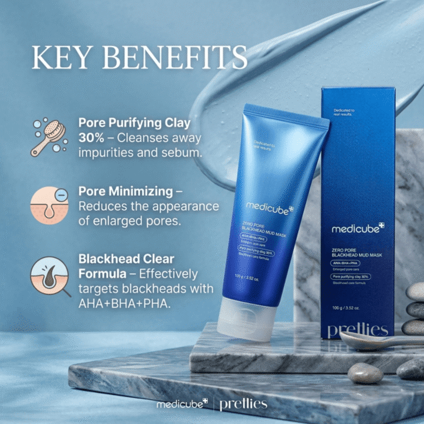 Zero Pore Blackhead Mud Mask ~ Medicube – 100g